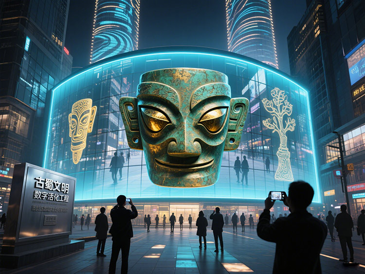 三星堆+LED：成都如何用大屏&ldquo;復(fù)活&rdquo;千年文明|成都LED顯示屏